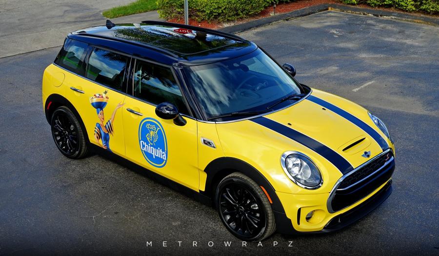 Mini Clubman Chiquita Banana by MetroWrapz '2016